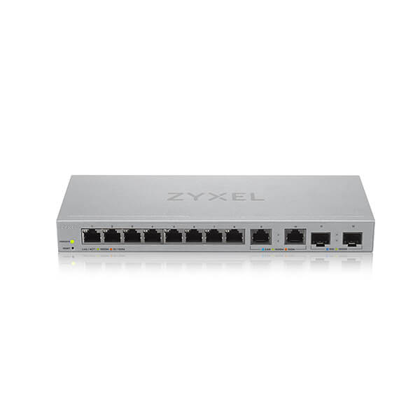 XGS1210-12, 12-Port Web-Managed Multi-Gigabit Switch with 2-Port 2.5G and 2-Port 10G SFP+
