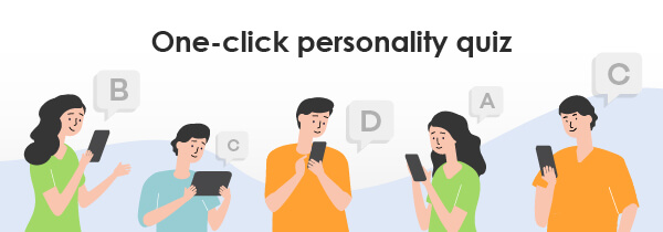 Banner-One-click personality quiz