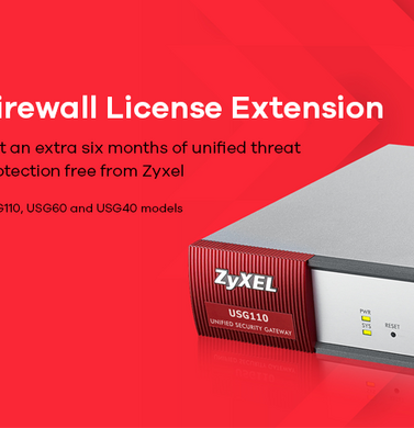 Get an extra six months free security license with Zyxel USG appliances